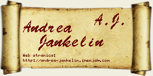 Andrea Jankelin vizit kartica